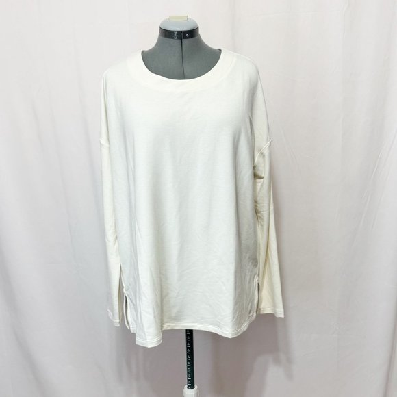 Banana Republic Tops - Banana Republic NWT Sz XL Off White Boat Neck Long Sleeves Tunic